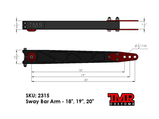 38" Sway Bar Kit