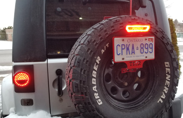 Jeep Wrangler JK License Plate Mount/Relocation Bracket