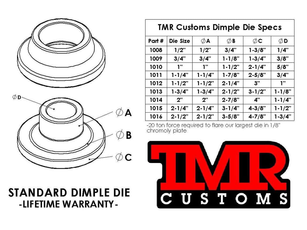Dimple Die Online - Dimple Die For Sale - TMR Customs