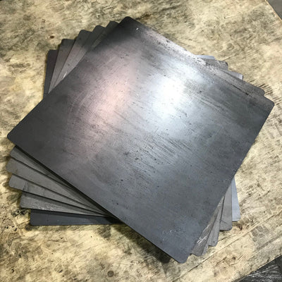 1/8" Thick Mild Steel Sheet - 12" x 12"