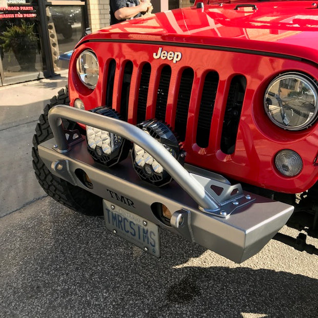 Jeep Wrangler JK Front Bumper with Flat Tube