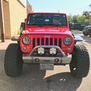 Jeep Wrangler JK Front Bumper with Flat Tube