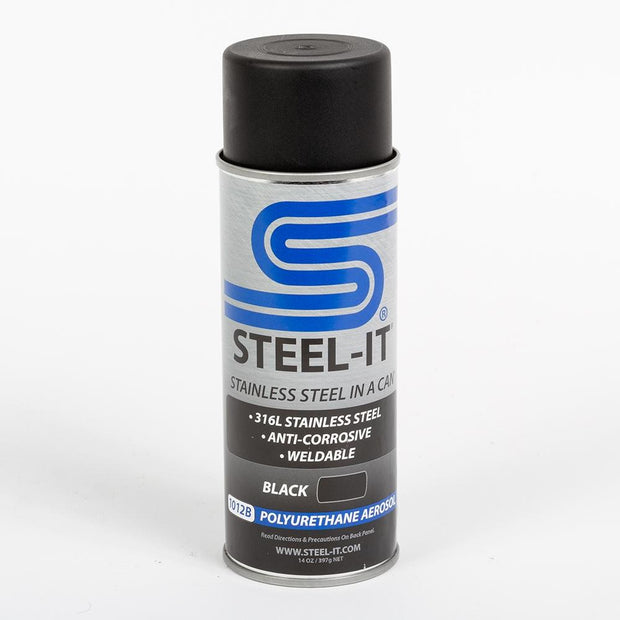 Steel-It Polyurethane Aerosol Paint - BLACK 1012B
